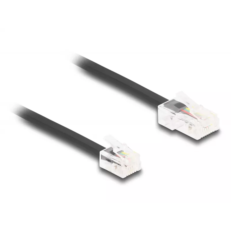 DeLOCK Telefonkabel RJ45-Stecker auf RJ11-Stecker schwarz 3 m