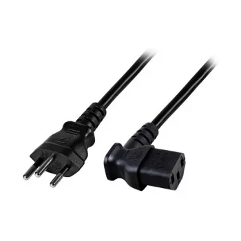 EFB-Elektronik Netzkabel Schweizer Typ 12 - C13 90°, schwarz, 1,8 m, 3 x 0,75 mm² Hersteller: EFB Elektronik (EK483.1,8V2)