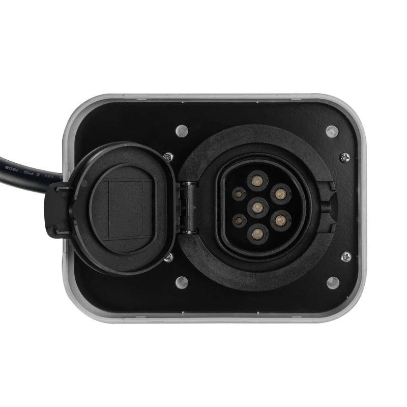 GREEN CELL WALLBOX EV POWERBOX 22KW MIT STECKDOSE & RFID