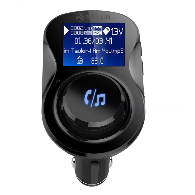 FM-Transmitter Tellur FMT-B3 mit 3,5-mm-Klinke und USB-Stromversorgung