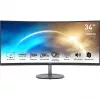 MSI PRO MP341CQDE Curved Monitor 86,4 cm (34) Schwarz - UWQHD, VA, 100Hz, 4ms, HDMI, DisplayPort, FreeSync [Energieklasse G] (9S6-3PB2CT-042)