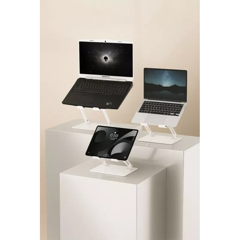 MEDIA-TECH Laptop-Ständer – Laptop-Ständer MT2661W (weiß)