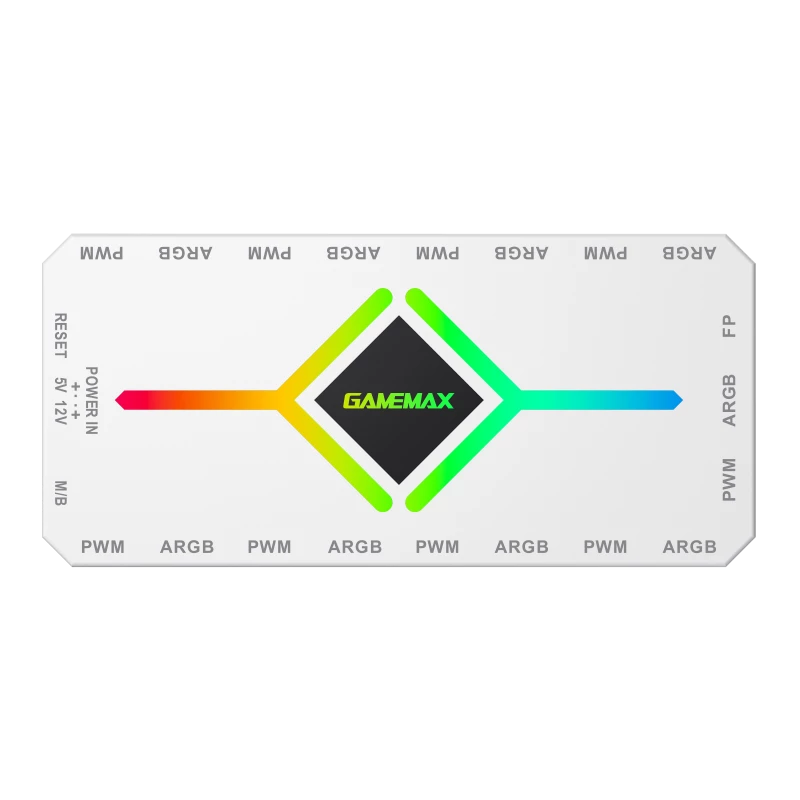 Gamemax | Fernbedienung | V4.0 ARGB PWM HUB BK | Weiß | Gamemax