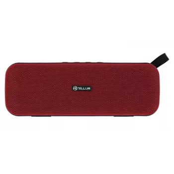 Tragbarer Lautsprecher Tellur Bluetooth-Lautsprecher Loop 10W Rot