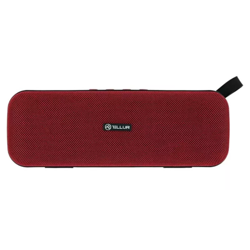Tragbarer Lautsprecher Tellur Bluetooth-Lautsprecher Loop 10W Rot