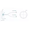 LTE-Antenne Teltonika 003R-00252, Dachmontage mit SMA-Anschlüssen, COMBO MIMO