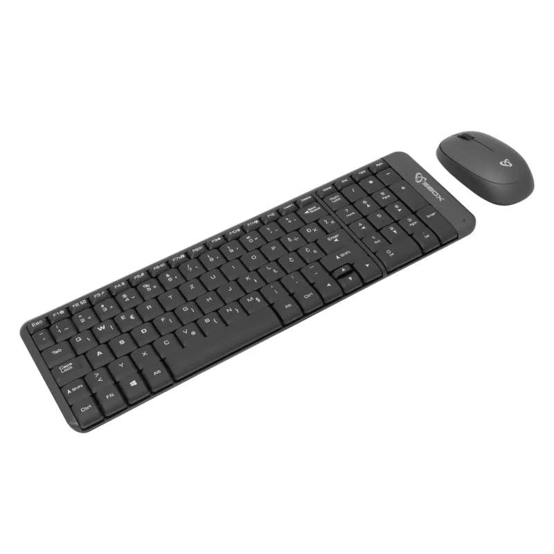 SBOX WKM-22 kabelloses Tastatur-Maus-Set, US-Layout