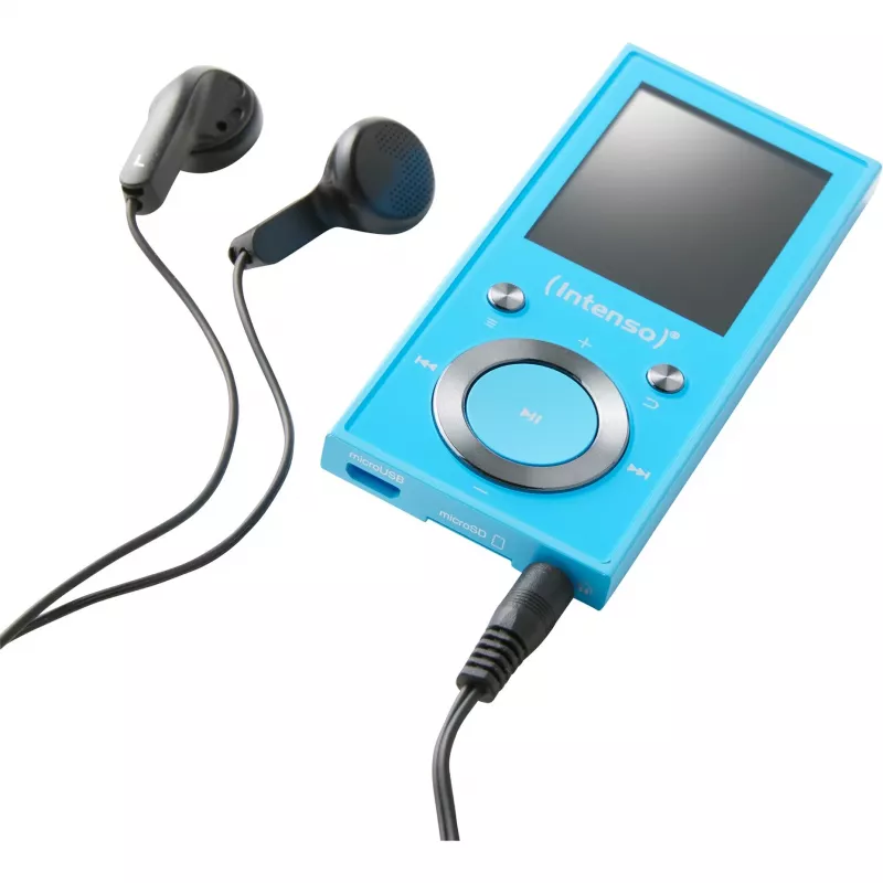 MP3-Player INTENSO Video Scooter BT — 16 GB, LCD-Anzeige, MicroSD-kompatibel, Blau