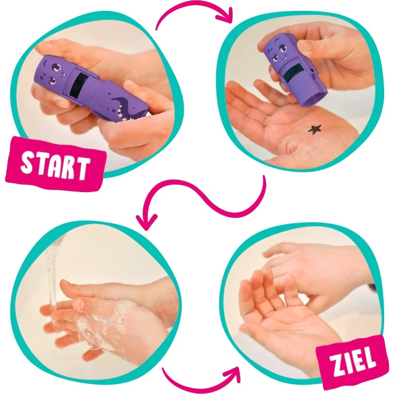 Colop 156695 Stempel rund violett für Kinder