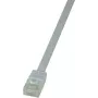 LogiLink CF2061U RJ45-Netzwerkkabel, Patchkabel CAT 6 U/UTP 3,00 m weiß, hochflexibel, 1 Stück