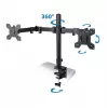 Esperanza ERW018 Tischhalterung für zwei Monitore 10-27'' bis 8 kg