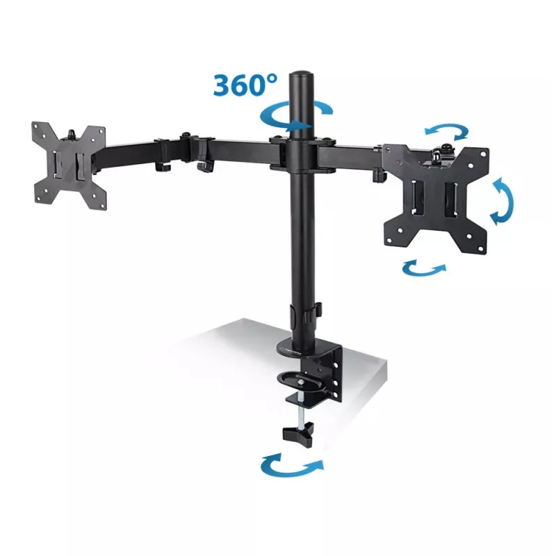 Esperanza ERW018 Tischhalterung für zwei Monitore 10-27'' bis 8 kg