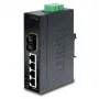 PLANET 4-Port Fast Ethernet Switch PLANET IP30 schlank Type 4-Port, industrieller Ethernet Switch + 1-Port, 100Base-FX(SC) (-10 - 60° C) (ISW-511)