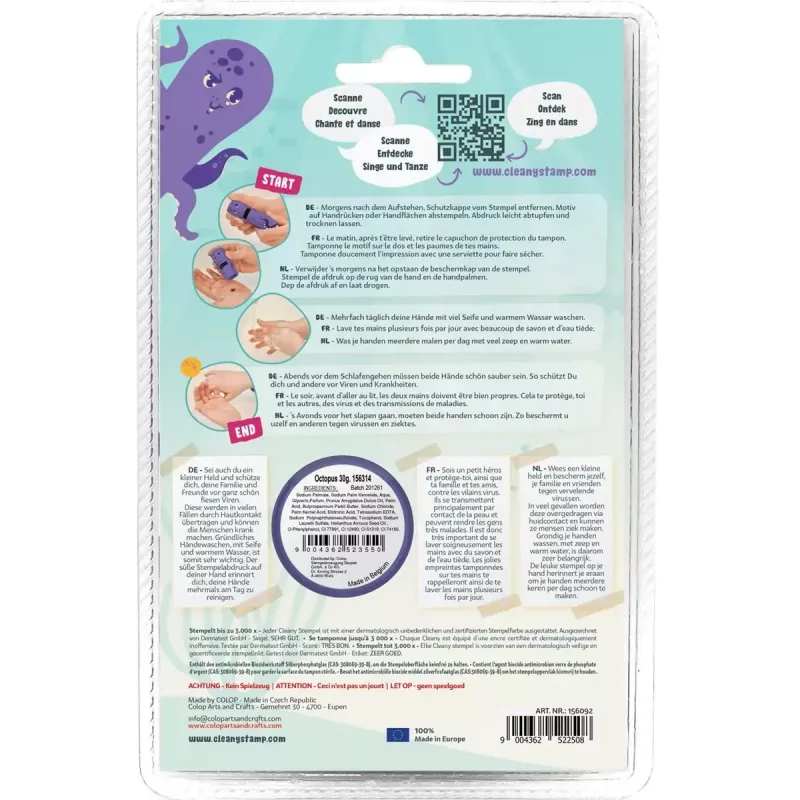 Colop 156695 Stempel rund violett für Kinder