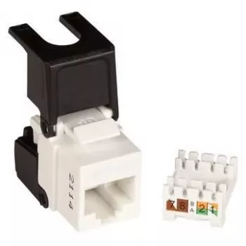 Ethernet Cat6 Ungeschirmter Flip Jack Lanview LVN128143 — RJ45 Keystone-Modulträger