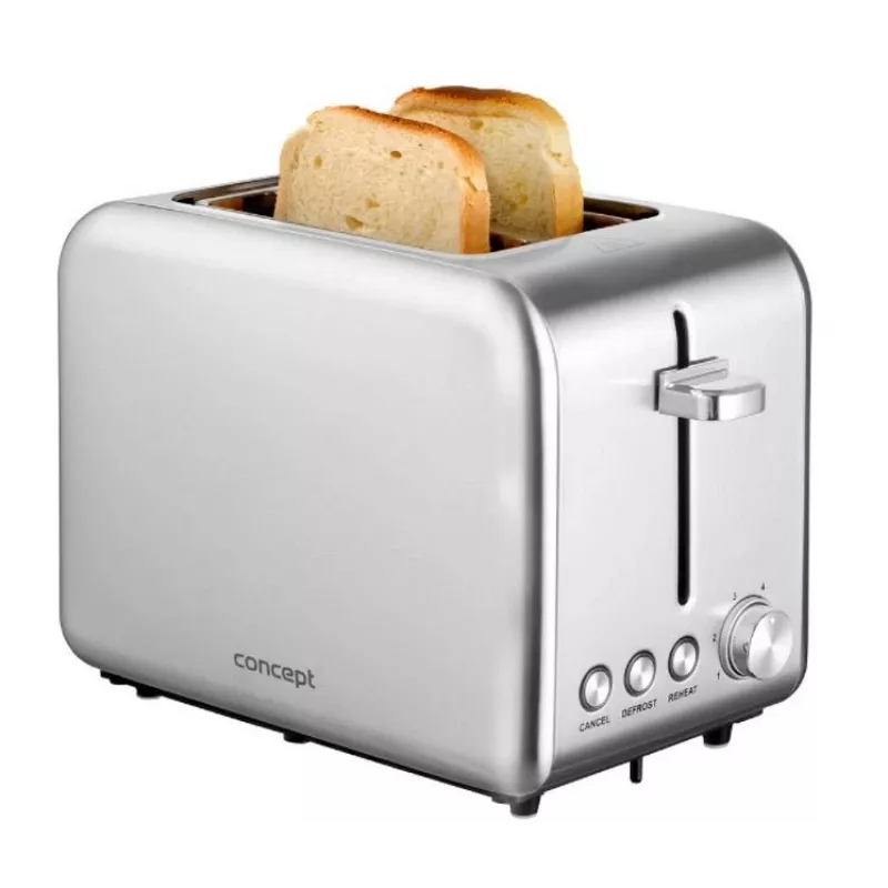 Toaster Concept Solution TE2050 – 2 Scheiben, 950 W, Edelstahl, 280×160 mm