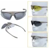 Schießbrille WOSPORT 6055T mit 3 austauschbaren Gläsern und verstellbarem Gurt