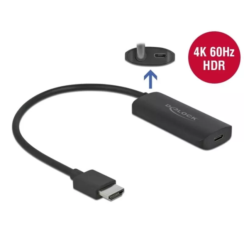 Adapter HDMI-A Stecker auf USB Type-C Buchse DeLOCK 63251