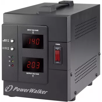 PowerWalker AVR 2000 SIV FR Spannungsregler 2 AC-Ausgänge 110 - 280 V Schwarz