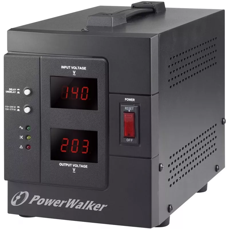 PowerWalker AVR 2000 SIV FR Spannungsregler 2 AC-Ausgänge 110 - 280 V Schwarz
