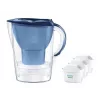 Wasserfilterkanne BRITA Marella 2,4 l mit 3 Pure Performance Kartuschen, Maxtra Pro, blau