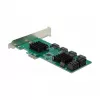 DeLOCK 8-Port SATA PCI Express x1-Karte Low-Profile-Formfaktor