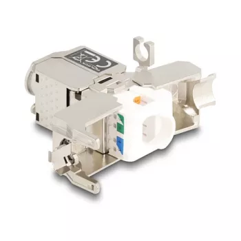Netzwerkkabel-Koppler DeLOCK 88198 LSA auf LSA Cat.6A STP 31,6 mm Edelstahl