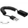 USB-Kabel DeLOCK 83163 0,6 m USB 2.0 A auf A Schwarz