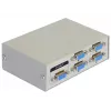 DeLock Switch VGA 4 Port manuell bidirektional - Bildschirmumschalter - 4 x VGA - Desktop (87635)
