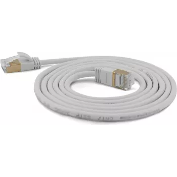 Wantec Extra-dünnes Cat.7 Rohkabel SSTP Patchkabel - 1,5 m - Cat.7 Rohkabel - S/FTP (S-STP) - RJ-45 - RJ-45 - Grau (7188)