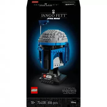 LEGO Star Wars Sammlerstück Helm-Accessoire Jango Fett 75408 — 616 Teile, 210×120×110 mm Ausstellungsmodell