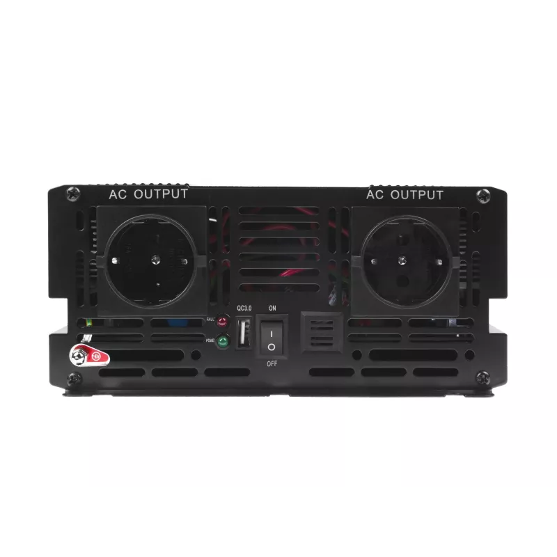 Spannungswandler Grün Cell INV20, 24 V DC auf 230 V AC, 4000 W, 50 Hz, 40 A Eingang, für den Innenbereich, schwarz