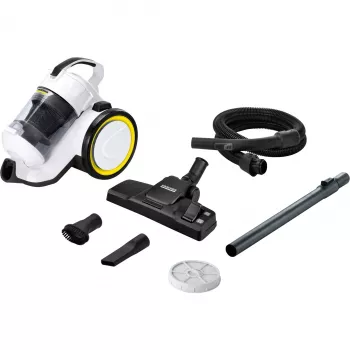 Zylinderstaubsauger Karcher VC 3 — Trockensauger für zu Hause, 700 W, 0,9 L beutellos, HEPA 13, Teleskoprohr, 1,5 m Schlauch