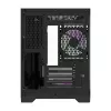 Darflash FT418 Computergehäuse + 6 aRGB-Lüfter (schwarz)