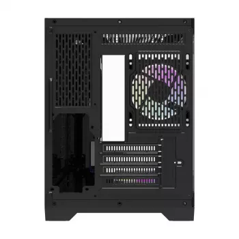 Darflash FT418 Computergehäuse + 6 aRGB-Lüfter (schwarz)