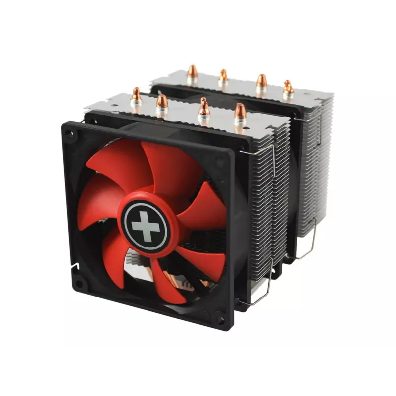Cooler Xilence XC044 Prozessorkühler 9,2 cm Schwarz Rot