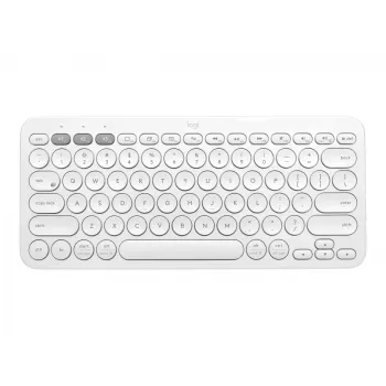 Logitech Multi-Device K380 - Tastatur - Kabellos - Bluetooth 3.0 - Deutsch - Off-White