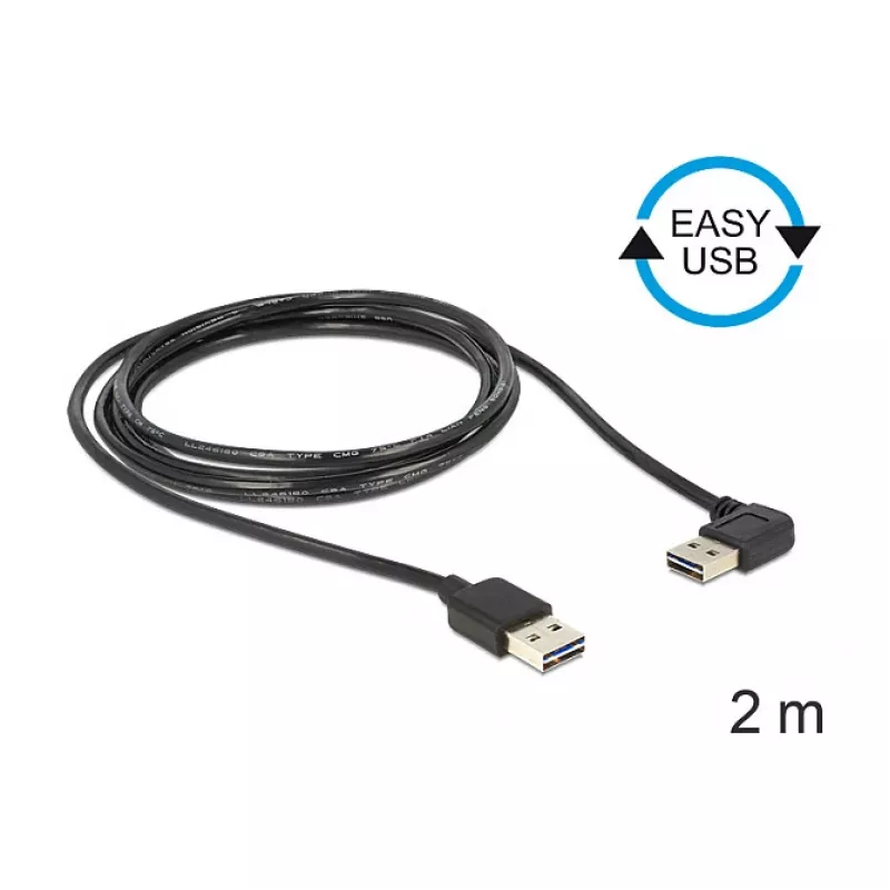 USB-Kabel DeLOCK 85557 USB 2.0 2 m Schwarz