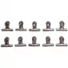 MAUL Klammer aus Metall, Farbe: Nickel, Breite: 50 mm Klemmweite: 20 mm, SB-Verpackung (21750-96)