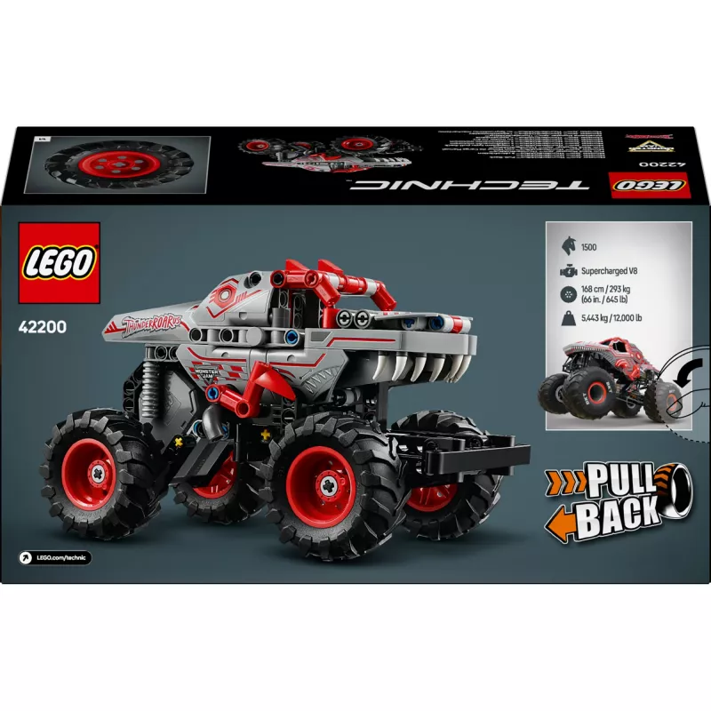 LEGO TECHNIC 42200 Monster Jam™ ThunderROARus™ mit Rückziehmotor