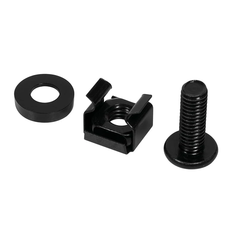 Schraubenset LOGILINK AC116 — 50 schwarze Schrauben für Rack-Zubehör