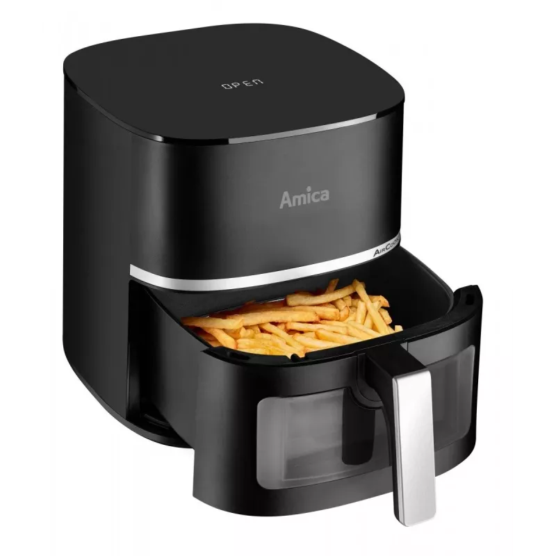 Heißluftfritteuse AMICA AFM 6020 – 7 L Fassungsvermögen, 1800 W, einstellbare Temperatur und Timer