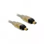 FireWire-Kabel DeLOCK 82571 2,0 m Grau Stecker/Stecker