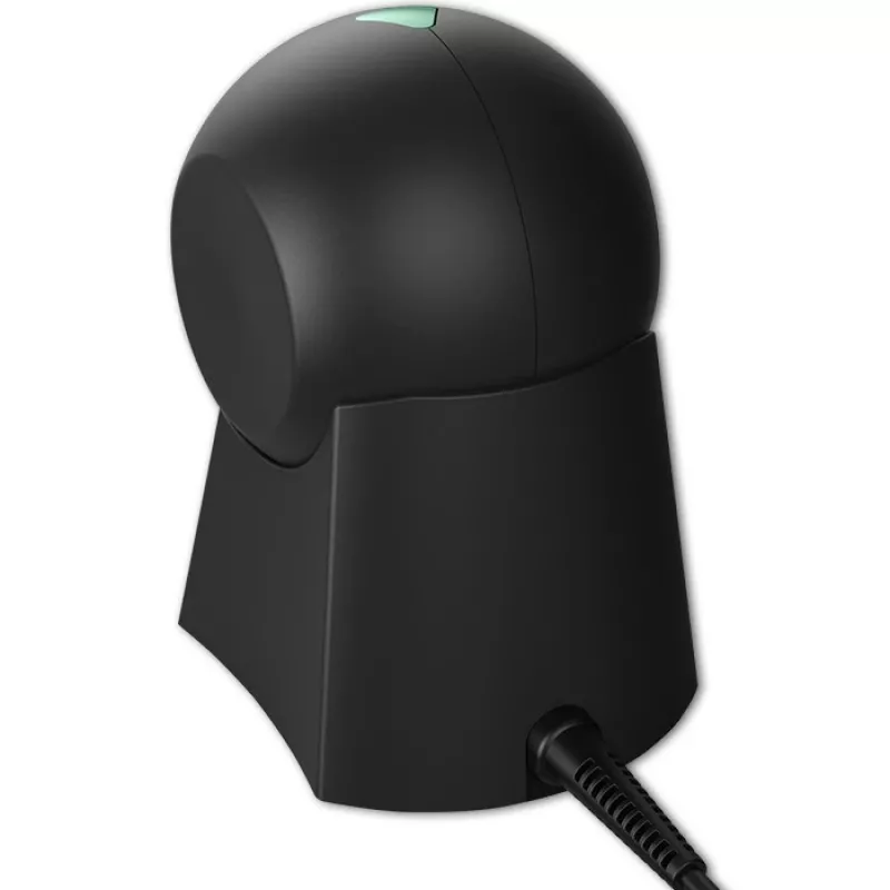 Kabelgebundener Desktop-Barcodescanner QOLTEC 50857 – 1D/2D, USB, ABS-Gehäuse, schwarz, 1,75 m Kabel