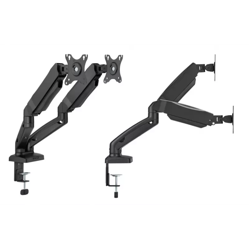 Monitorarm up up Economical Interactive Counterbalance Dual Monitor Arm Mattschwarz VESA 75x75/100x100