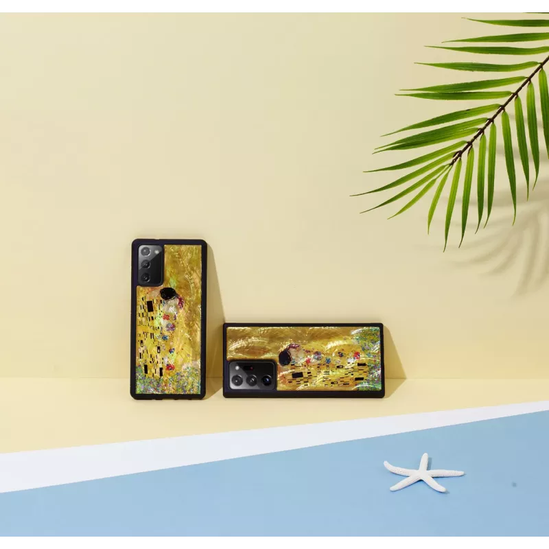 Schutzhülle iKins für Samsung Galaxy Note 20 – schwarzes Kiss-Design