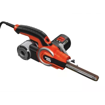 Bandschleifer Schwarz & Decker KA902EK — 400 W, einstellbare Geschwindigkeit, Schleifplatte 451×13 mm, 230 V, 3 m Kabel, mit Tragetasche
