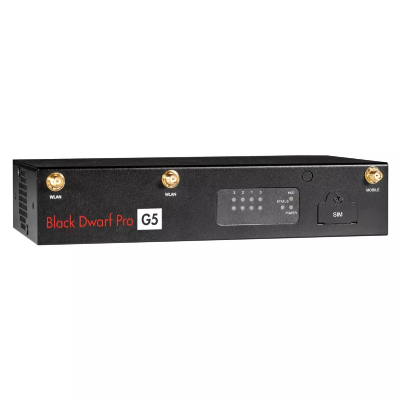 Securepoint Schwarz Dwarf Pro G5 Hardware-Firewall Desktop 2,83 Gbit/s