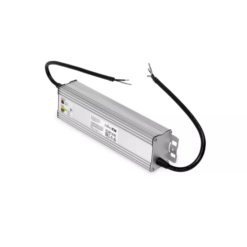 Outdoor-Netzteil MikroTik MTP250-53V47-OD 250 W, Eingang 100–240 V, Zinkgehäuse, kompakt 240×46,5×69 mm