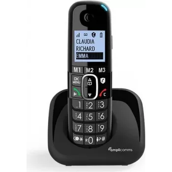 amplicomms BigTel 1500 DECT-Telefon Anrufer-Identifikation Schwarz (ATL1423327)